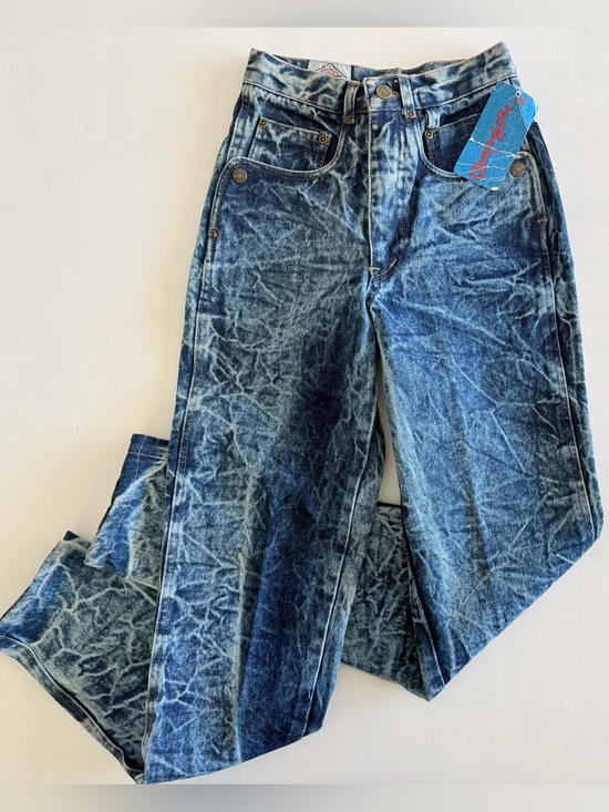 Chemin De Fer Denim - NEW Vintage 80s acid wash Chemin de Fer jeans Rare Iconic deadstock Nwt